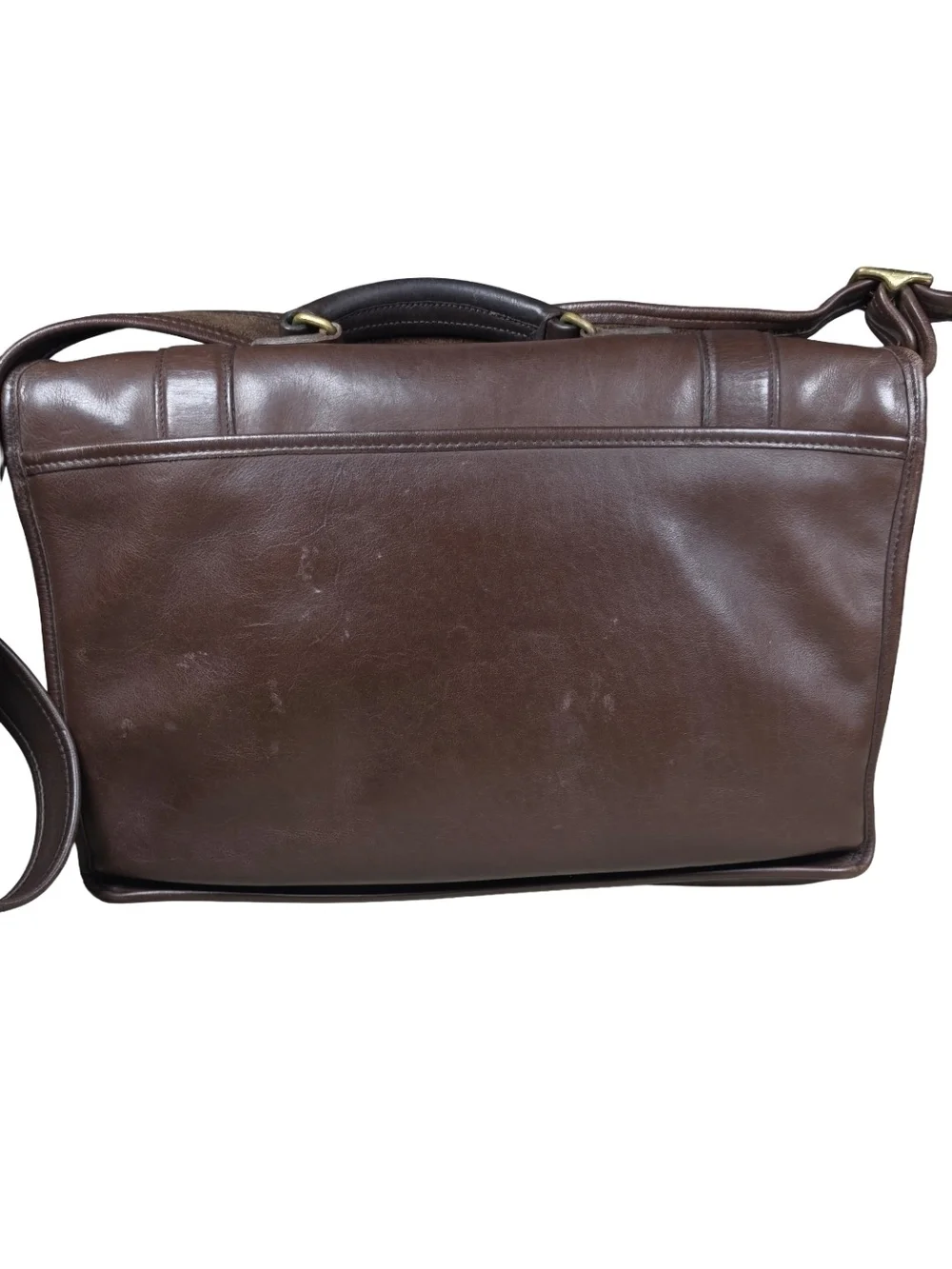Coach Essex Briefcase 5274 Mahogany Vintage Brown Leather Laptop Bag USA